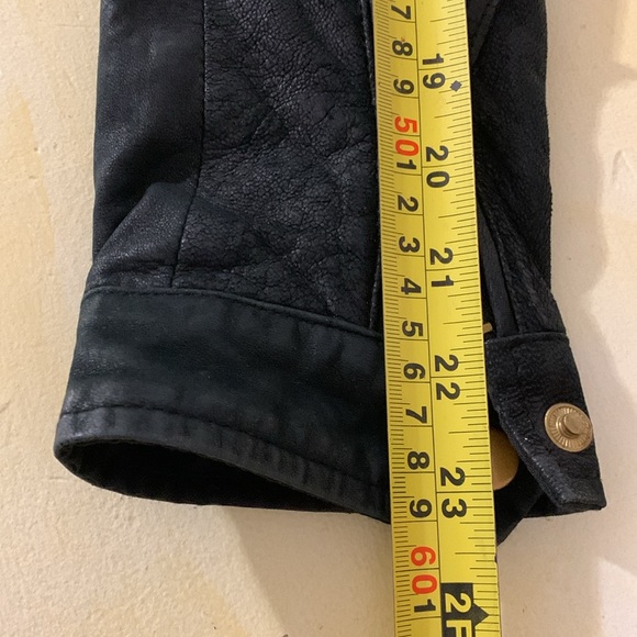 Genuine soft leather Moto jacket - Picture 8 of 11